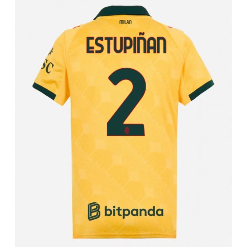 AC Milan Pervis Estupinan #2 Tredjeställ Dam 2025-26 Kortärmad